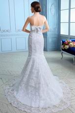 Exclusive Appliqued Empire Mermaid Fishtail Wedding Dress Slender