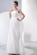 Customized Tailoring One Shoulder Embroidery Wedding Dresses