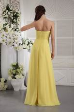 New Arrival Yellow Prom Dress With Handcrafted Flowers