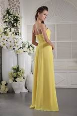 New Arrival Yellow Prom Dress With Handcrafted Flowers