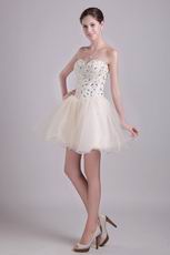 Sweetheart Short Skirt Sweet Sixteen Dress With Crystals