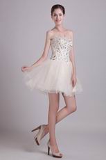 Sweetheart Short Skirt Sweet Sixteen Dress With Crystals