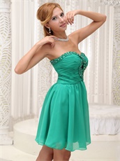 Turquoise Cut Out Show Chest Mini Homecoming Dress Promotion