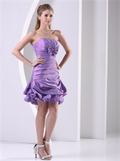 Medium Purple Taffeta Club Cocktail Dress Custom Made Plus Size Free