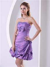 Medium Purple Taffeta Club Cocktail Dress Custom Made Plus Size Free