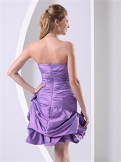 Medium Purple Taffeta Club Cocktail Dress Custom Made Plus Size Free