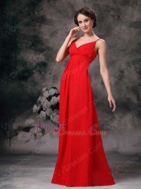 Red Bridesmaid Dress Wear to Church Wedding Ceremony