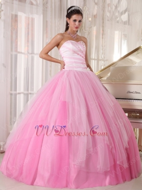 Lovely Pink Girls Prefer Quinceanera Dress Fading Color Fabric