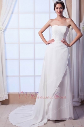 Simple Sweetheart Wedding Dress For Beach Wedding Ceremoney