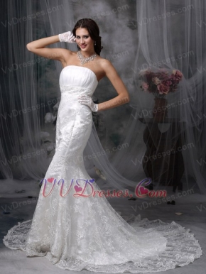 Mermaid Strapless Hot Styles Petite Wedding Dress Beautiful Low Price