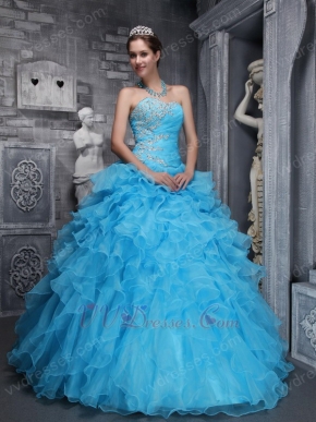 Sweet heart Styles Aqua Quinceanera Dress Like A Princess