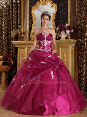 Ruby Strapless Floor Length Ball Dress To Military Party