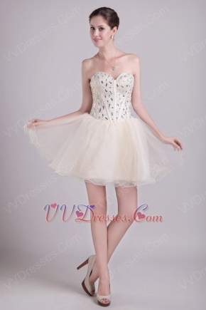 Sweetheart Short Skirt Sweet Sixteen Dress With Crystals