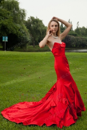 Sweetheart Mermaid Make My Own Red Prom Dresses Petite