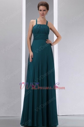 Decent Straps Floor Length Strong Blue Bridal Mother Dress