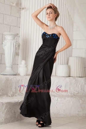 Ankle Length Skirt Cheap La Femme Prom Dresses Black