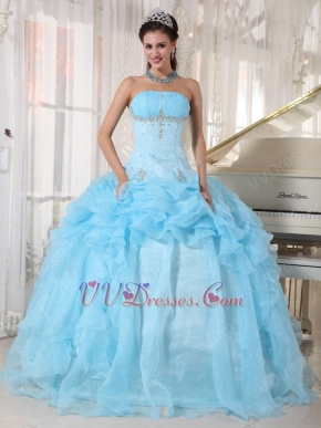 Baby Blue Top 100 Quality Quinceanera Dress For Discount