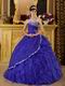 Floor Length Ruffled Skirt La Dress For Quinceanera Party