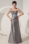 Grey Column Mother Of The Bride Dress Sweetheart Neck Style Modest