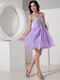 Lilac Girl Sweet Sixteen Dress With Bowknot Design